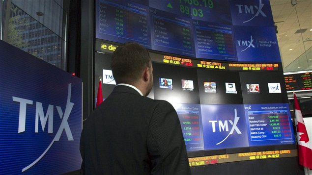 Un tableau au centre de diffusion de TMX.