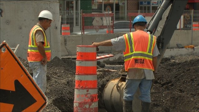 Des travailleurs de la construction