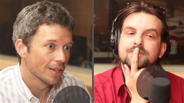 Louis Aucoin et MC Gilles � Radio-Canada/ Marie-Sandrine Auger
