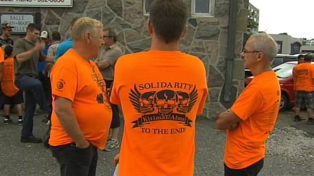 Des employés de Rio Tinto Alcan à Alma