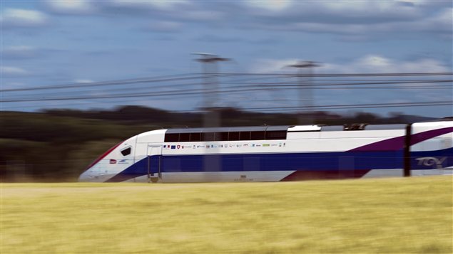 Un TGV sur une ligne européenne
