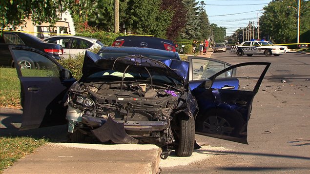 Accident à Saint-Hubert