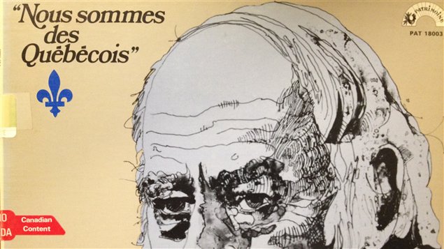 Pochette du vinyle Nous sommes des Qu�b�cois
