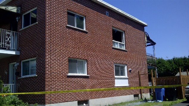 Incendie à Granby.