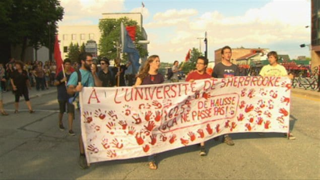 Manifestation du 10 juillet à Sherbrooke