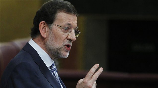 Mariano Rajoy devant le Parlement espagnol, � Madrid, le 11 juillet