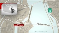 Carte du pont de l'�le des Soeurs