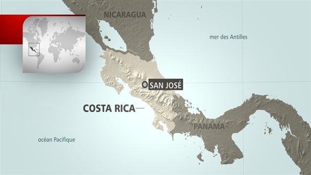 Carte du Costa Rica.