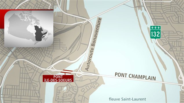 Carte du pont de l'île des Soeurs