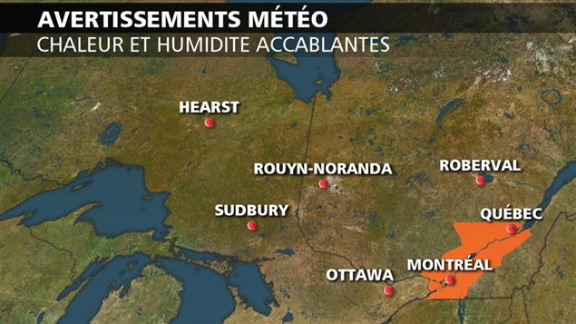 Avertissements de chaleur accablante