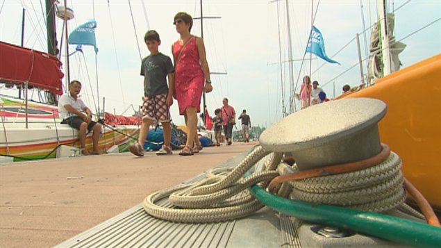 Les participants de la Transat Québec-Saint-Malo ont reçu une foule de visiteurs en fin de semaine.