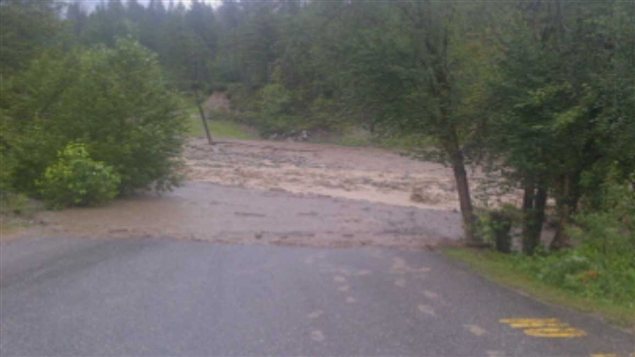 Glissement de terrain à Fairmont