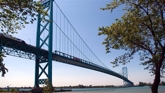 Le pont Ambassador, reliant Windsor et Détroit.