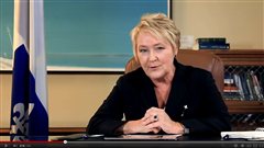 Pauline Marois, chef du Parti québécois, dans la vidéo diffusée le 17 juillet 2012