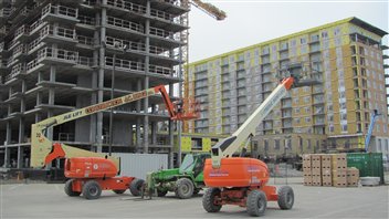 Construction des deux tours d'habitation à Rimouski