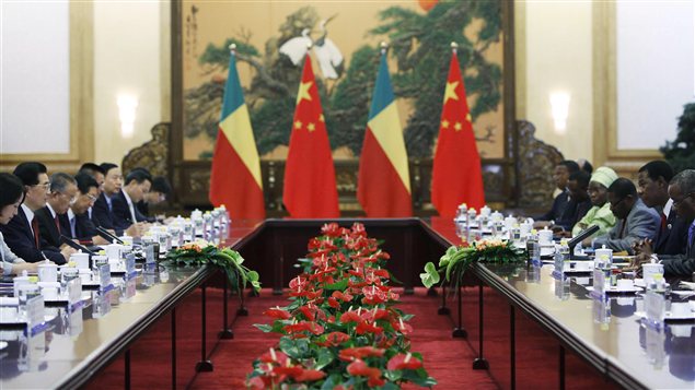 Le président chinois Hu Jintao reçoit ses homologues africains à Pékin.