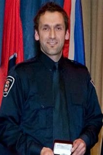 Le pompier montréalais Thierry Godfrind.