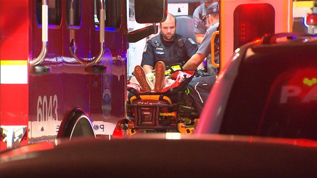 Accident dans un quartier résidentiel à Brossard