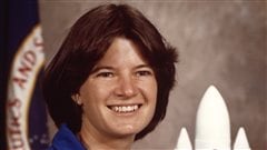 L'astronaute américaine Sally Ride en janvier 1983