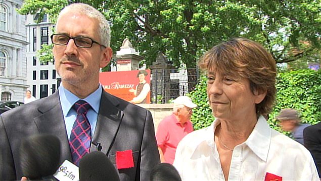 Jean-Martin Aussant et Françoise David