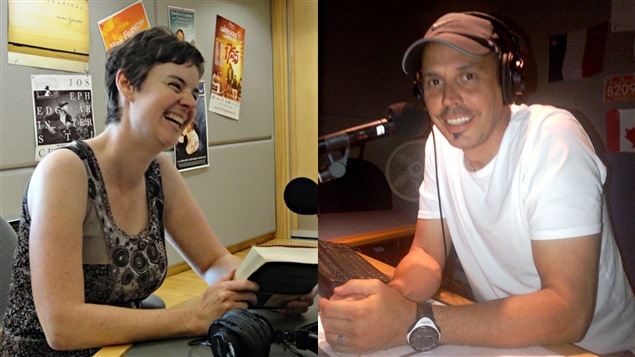 Marie-�laine Cloutier en studio � Moncton et Stephane C�t� en studio � Halifax