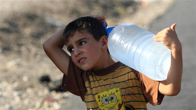 Un enfant syrien dans un camp de réfugiés en Turquie