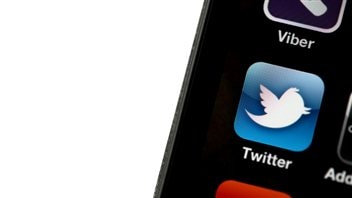 L'application Twitter sur un iPhone 4
