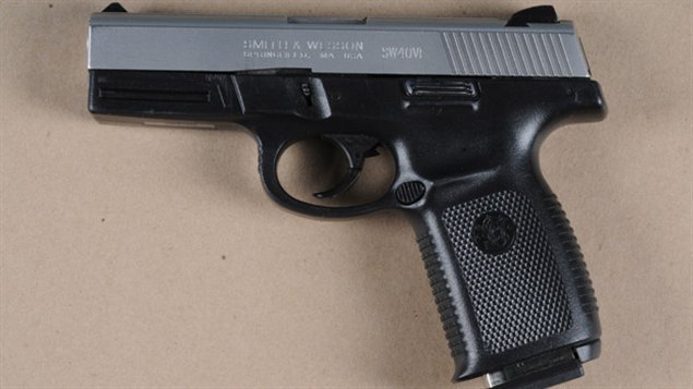 Revolver saisi en juillet 2012 par la Police régionale de Peel