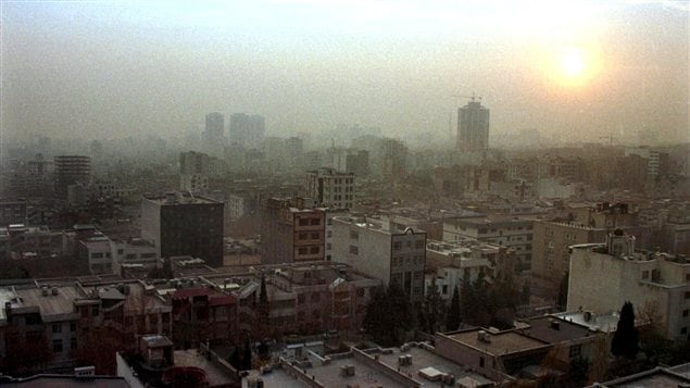 Une vue de la capitale iranienne