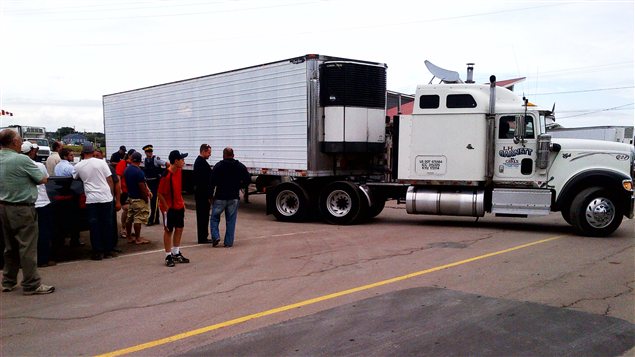 Le camion qui transportait du homard du Maine est reparti sans avoir déchargé sa cargaison, jeudi après-midi.