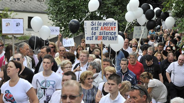 Une partie de la manifestation à Malonne