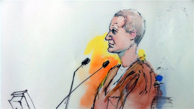 Dessin de Jared Lee Loughner en cour à Tucson, le 10 janvier 2011