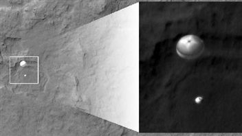 La descente de Curiosity