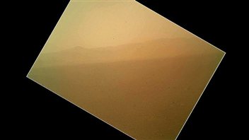 La toute première image envoyée par Curiosity.