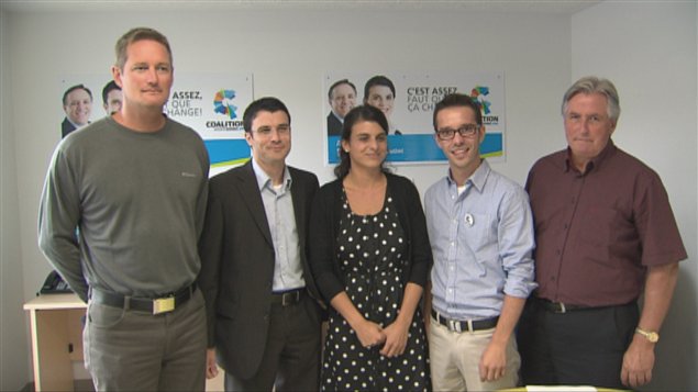 Alain Hamel, François Tremblay, Alix Boivin, Pierre-Olivier Simard et Michel Simard