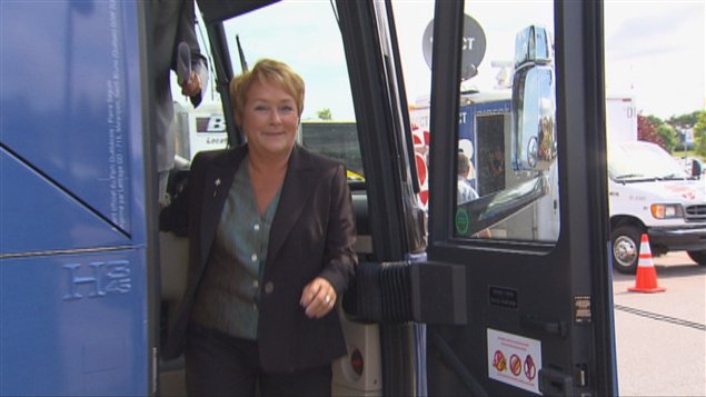 La chef du Parti québécois, Pauline Marois, de passage à Saguenay