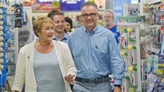Pauline Marois et Réjean Hébert.