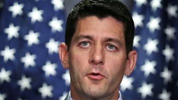 Le député du Wisconsin et colistier de Mitt Romney , Paul Ryan.