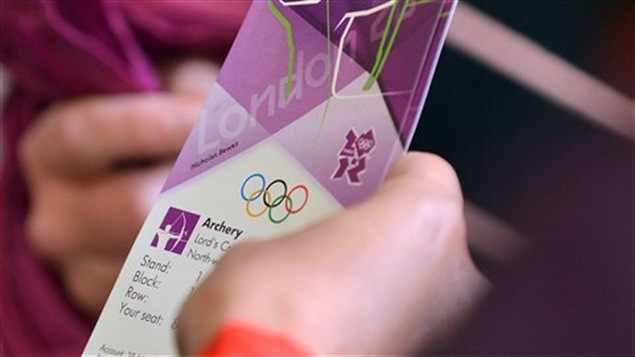 Billet pour les Jeux de Londres