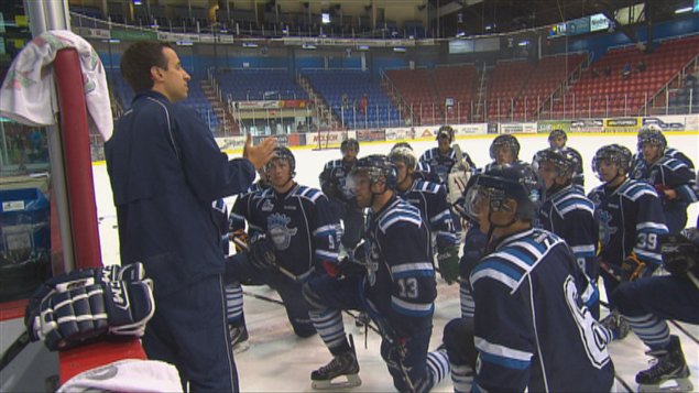 Les Saguenéens de Chicoutimi à l'entraînement