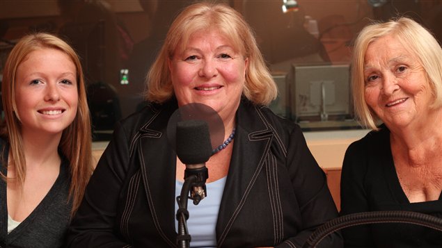 Catherine Tremblay, Josée Bouchard et Monique Bouchard ©Radio-Canada/ Marie-Sandrine Auger