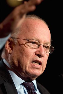 Bernard Landry à Québec en mars 2009