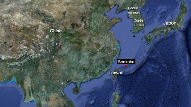 L'île disputée, que les Japonais appellent « Senkaku » et les Chinois « Diaoyu », se trouve en mer de Chine orientale