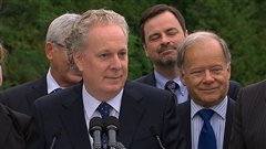 Jean Charest et son équipe.