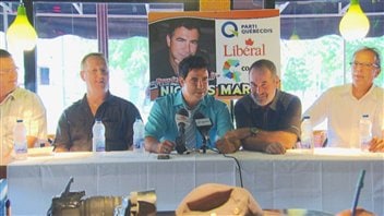 Nicolas Martel était entouré de 5 maires du Lac Saint-Jean