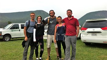 Simon, Claudie, Benoît, Kaissia et Louys