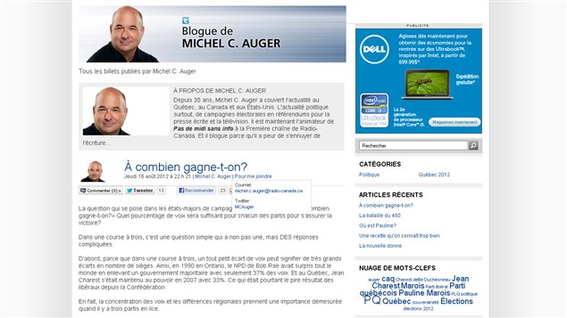 Le blogue de Michel C. Auger