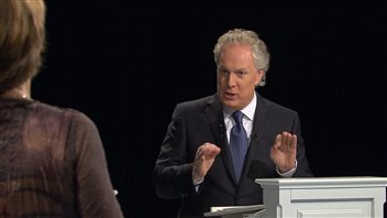 Débat entre Jean Charest et Françoise David