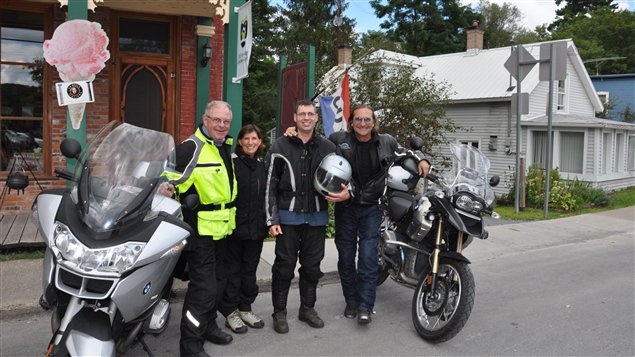 Randonn�e � motocyclette dans les Cantons-de-l'Est.