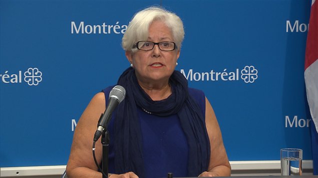 La chef de Vision Montréal, Louise Harel